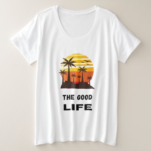 T-shirt Good Life Women Plus Size (Design devant)