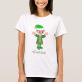 T-shirt Good Luck Elf & Script (Devant)