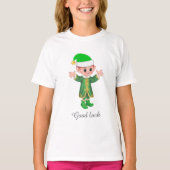 T-shirt Good Luck Elf & Script (Devant)