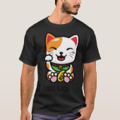 T-shirt Good Luck Japonais Maneki Neko Lucky Charm Kit (Devant)