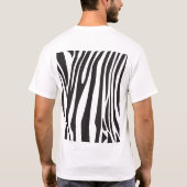 T-shirt "Good Morning" Cute Zebra Grandes Noires/Blanches (Dos)