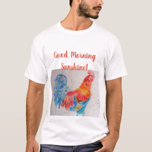 T-shirt Good Morning Sunshine T Shirt coq rouge