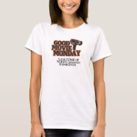 T-Shirt Good Movie Monday avec slogan (femmes)