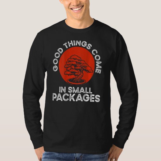 T-shirt Good Things Come In Small Packages Backprint Bonsa (Devant)