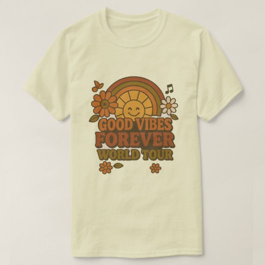 T-shirt Good Vibes Forever (Design devant)