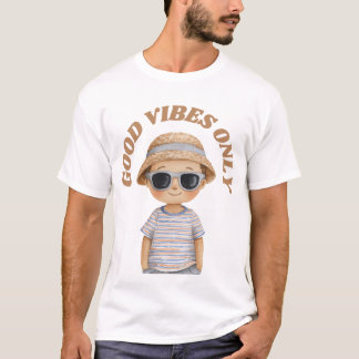 T-shirt Good Vibes Only – Cute Positive Illustration