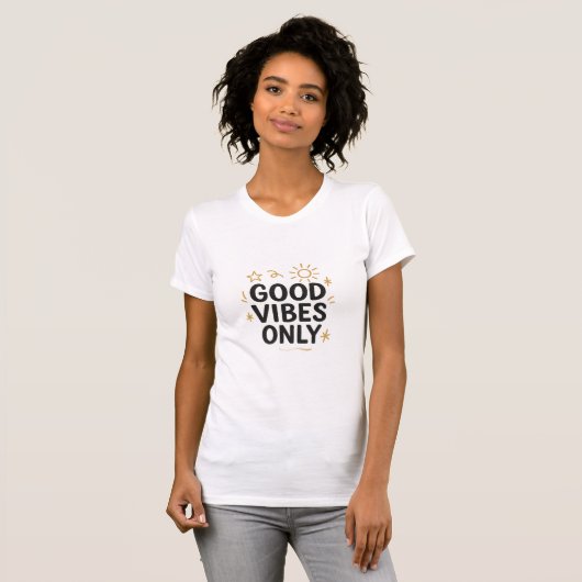 T-Shirt Good Vibes Only T-shirt (Voorkant volledig)