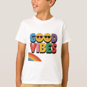 T-shirt Good Vibes : Rainbow Edition (Devant)
