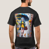 T-shirt Good Vibes seulement : Chat dans la pluie (Dos)