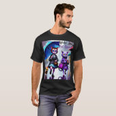 T-shirt Good Vibes seulement : Chat dans la pluie (Devant entier)