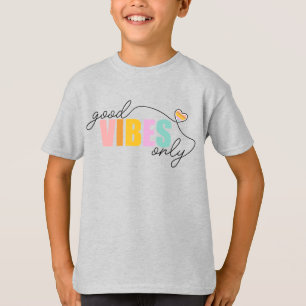 T-shirt Good Vibes seulement Rainbow Heart