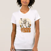 T-shirt "Good Vibes" Skeleton - Danse amusante rét (Devant)