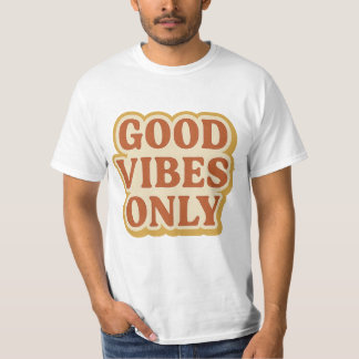 T-shirt Good Vibes uniquement - Conception de devis de typ