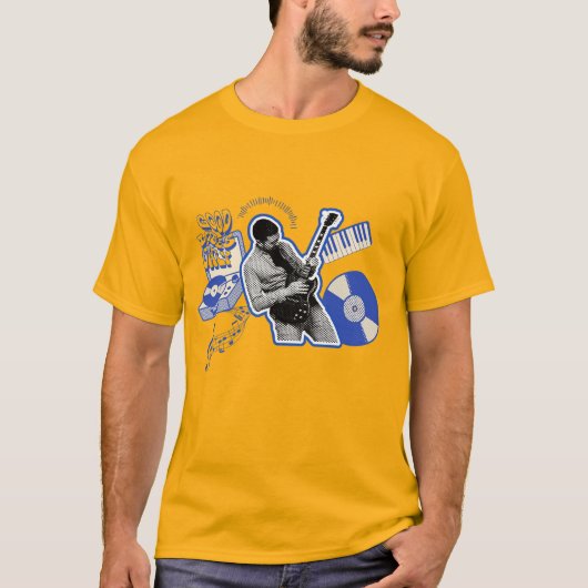 T-shirt Good Vibes uniquement - Retro Funk Music Art (Devant)