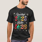 T-shirt Goodbye 2025 Hello 2026 Happy New Year's Eve Chris (Devant)