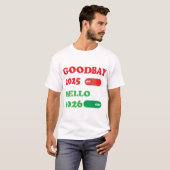 T-shirt Goodbye 2025 Hello 2026 Toggle Switch Design (Devant entier)