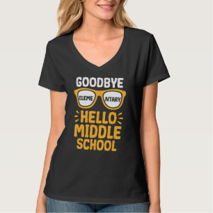 T-shirt Goodbye Élémentaire Bonjour Enseignant du collège