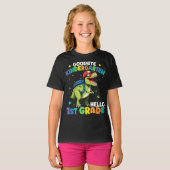 T-shirt Goodbye Kindergarten Graduation Dinosaur Trex (Devant entier)