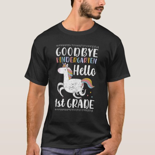 T-shirt Goodbye Kindergarten Hello First Grade 1st Graduat (Devant)