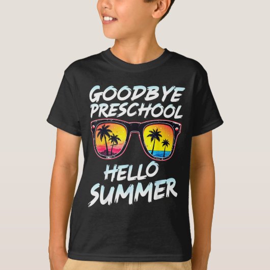 T-shirt Goodbye Preschool Graduation Tee Teachers Kids Hel (Devant)
