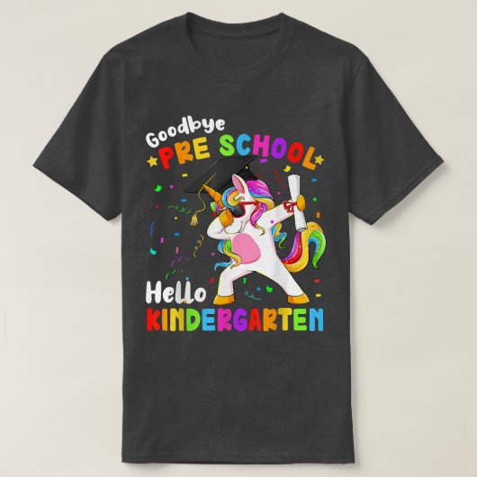 T-shirt Goodbye Preschool Hello Kindergarten Graduation Un (Design devant)