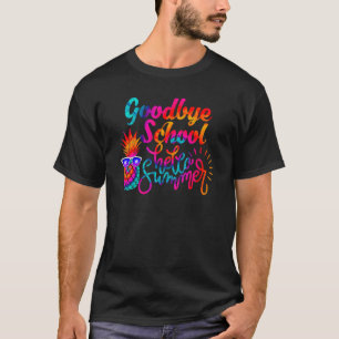 T-shirt Goodbye School Bonjour été Dernier jour de l'école