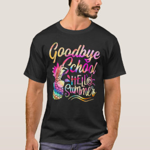 T-shirt Goodbye School Bonjour Étudiants d'été Enseignants