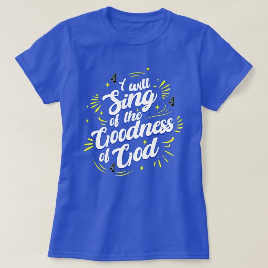 T-shirt Goodness of God Typographic Joyful (Design devant)