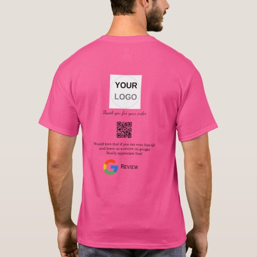 T-shirt Google examen logo de l'entreprise Analyser QR exa (Dos)