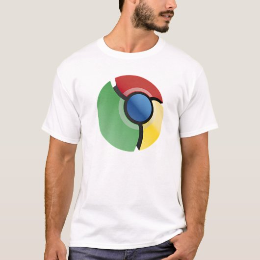 T-shirt Google Icon - Google Chrome Logo avec des couleurs (Devant)