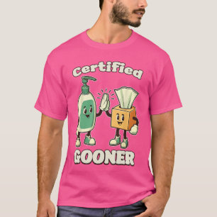T-shirt GOONER CERTIFIÉ Mème drôle et ringard 2025 Cerveau