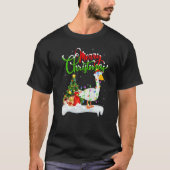 T-shirt Goose Bird Xmas Decorations Santa Goose Christmas (Devant)