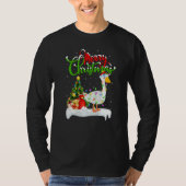 T-shirt Goose Bird Xmas Decorations Santa Goose Christmas (Devant)