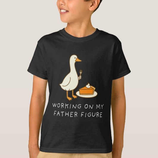 T-shirt Goose Eating E For Two Couple Working On My Father (Devant)