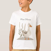T-shirt goose goose Kids Aquarelle Cute (Devant)