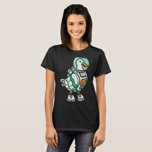 T-shirt Goose Lover, futur astronaute Engin aérospatial sp (Devant entier)