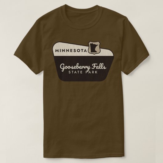 T-shirt Gooseberry Falls State Park Minnesota Affiche de b (Design devant)
