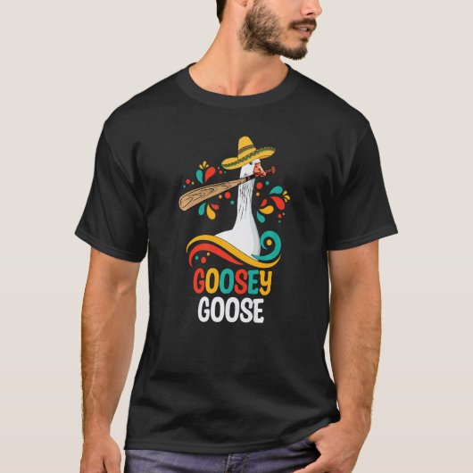 T-shirt Goosey Goose Mess With The Honk  Goose (Devant)