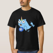 T-shirt Gopher Docker unicorne avec Kubernetes (Devant)