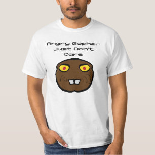 T-shirt Gopher en colère ne s'en soucie pas