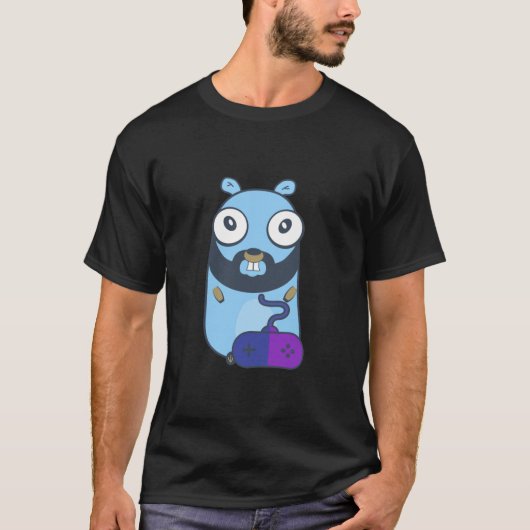 T-shirt Gopher. Golang (Devant)