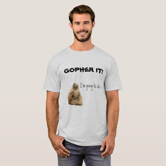 T-shirt Gopher il ! (Devant entier)