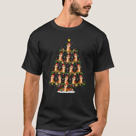 T-shirt Gopher Lights Noël Père Noël Gopher Arbre de Noël (Devant)