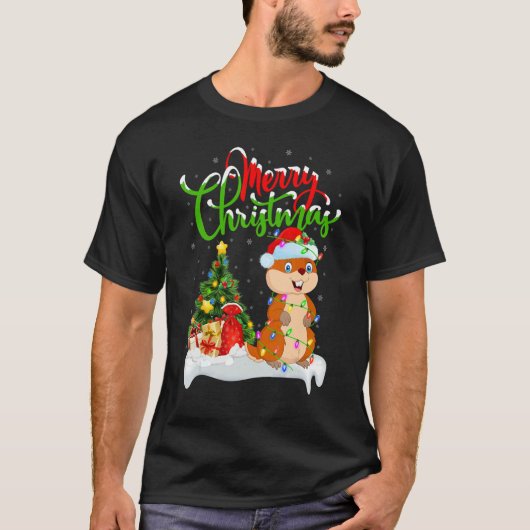 T-shirt Gopher Xmas Decorations Santa Gopher Christmas (Devant)