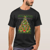 T-shirt Gopher Xmas Éclairage Arbre Père Noël Gopher Mauva (Devant)