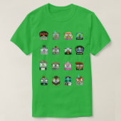 T-shirt gophers golang sticker pack (Design devant)