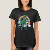 T-shirt Gordon Setter Beer Dino Rex Horn Rainbow (Devant)