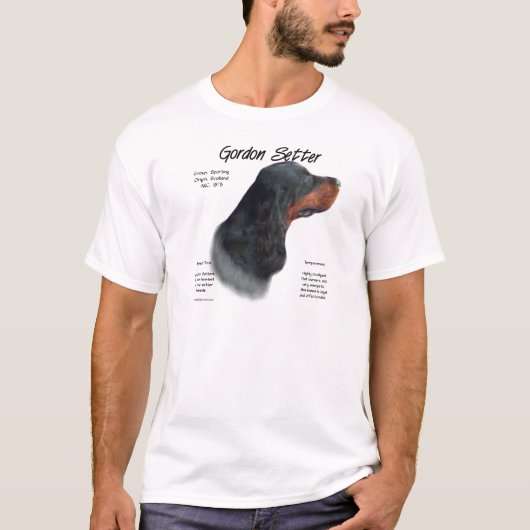 T-shirt Gordon Setter Conception de l'histoire (Devant)