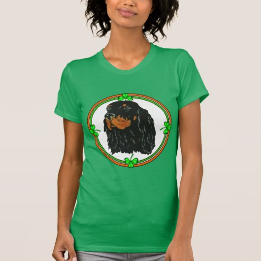T-shirt Gordon Setter St patrick ter (Devant)