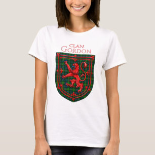 T-shirt Gordon Tartan Scottish Plaid Lion Rampant